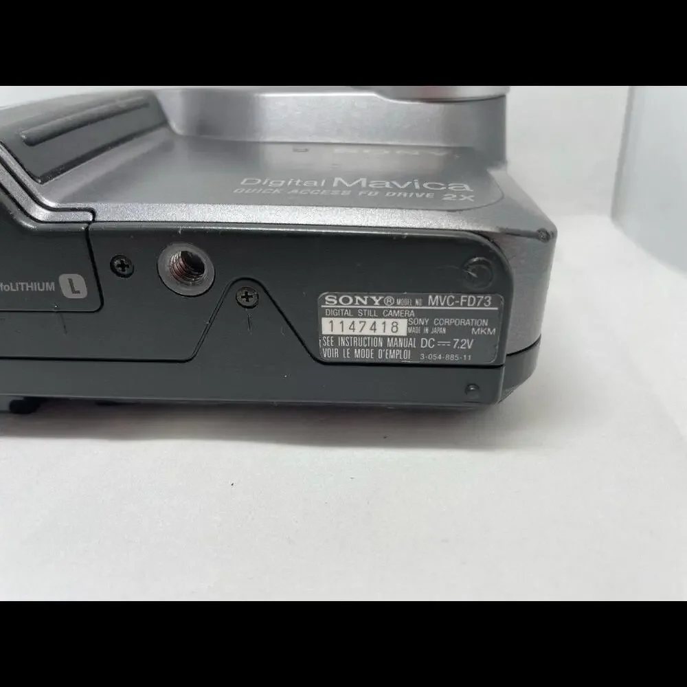 Sony Mavica MVC-FD73 10X Optical Zoom Digital Still Camera Turns On Parts Repair